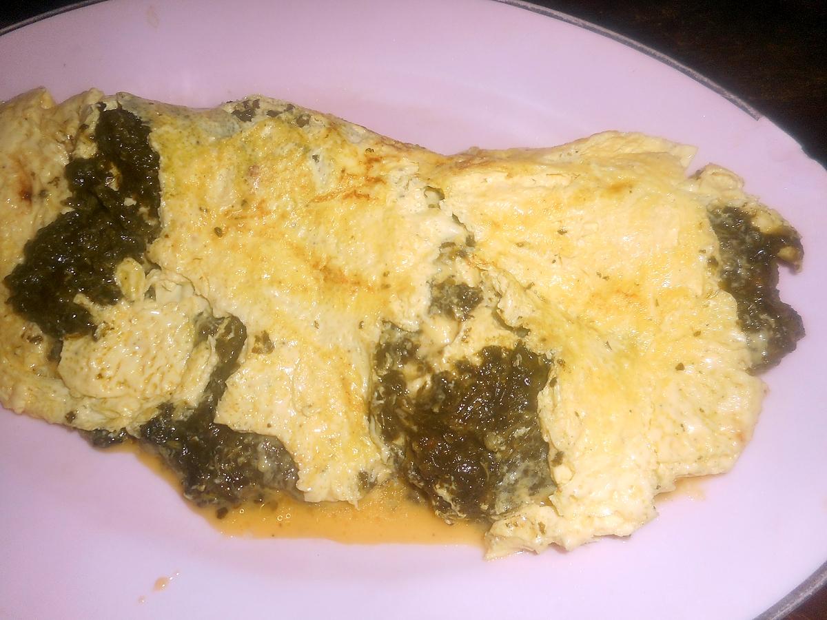 recette Omelette cremeuse à l oseille