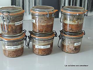 recette Pâté de campagne aux cèpes et cognac