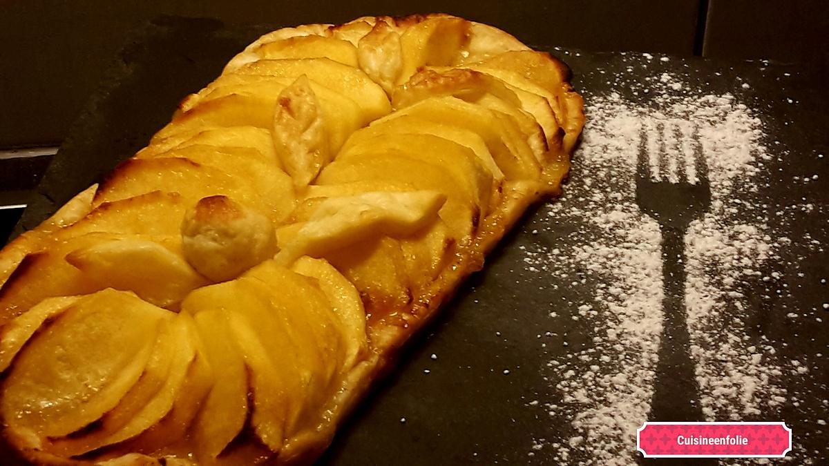 recette Tarte fine pommes vergeoise