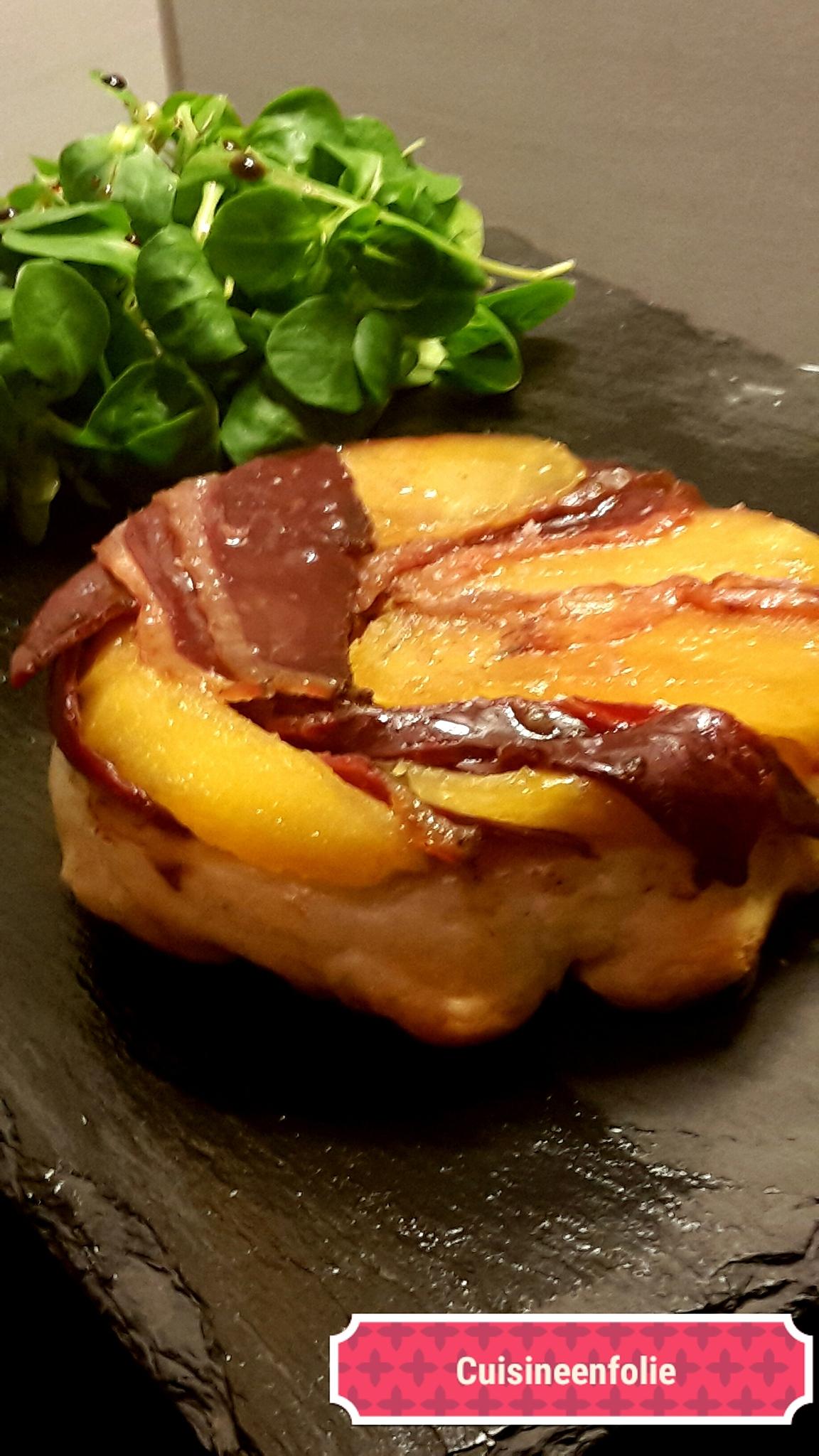 recette Tatin de pommes et magret fumé