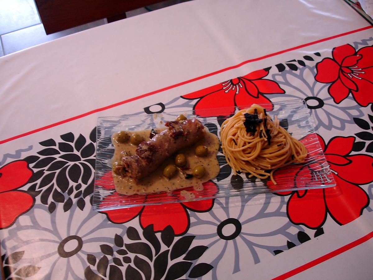 recette Assiette andouillette à la sauce vin blanc  et  'herbes de Provence