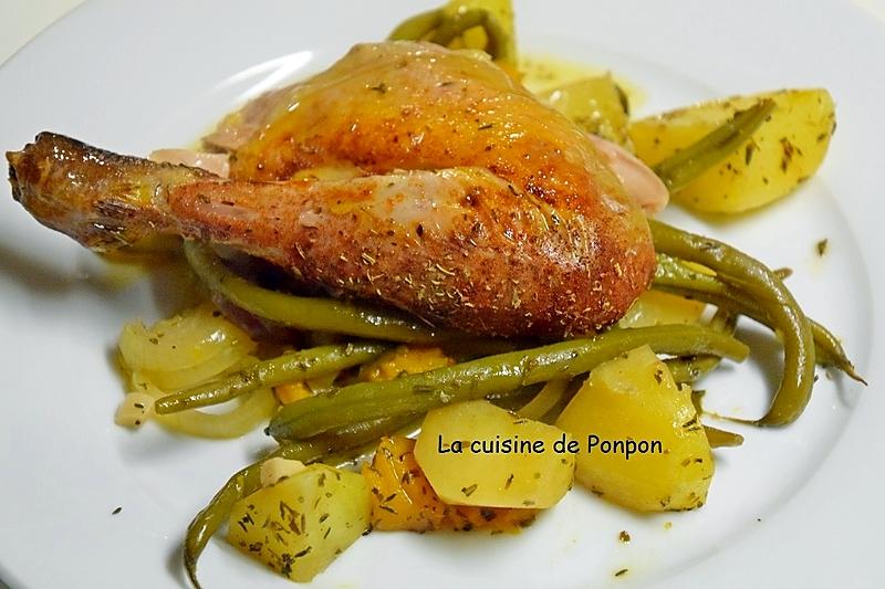 recette Pintadeau accompagné de ses légumes en sachet cuisson