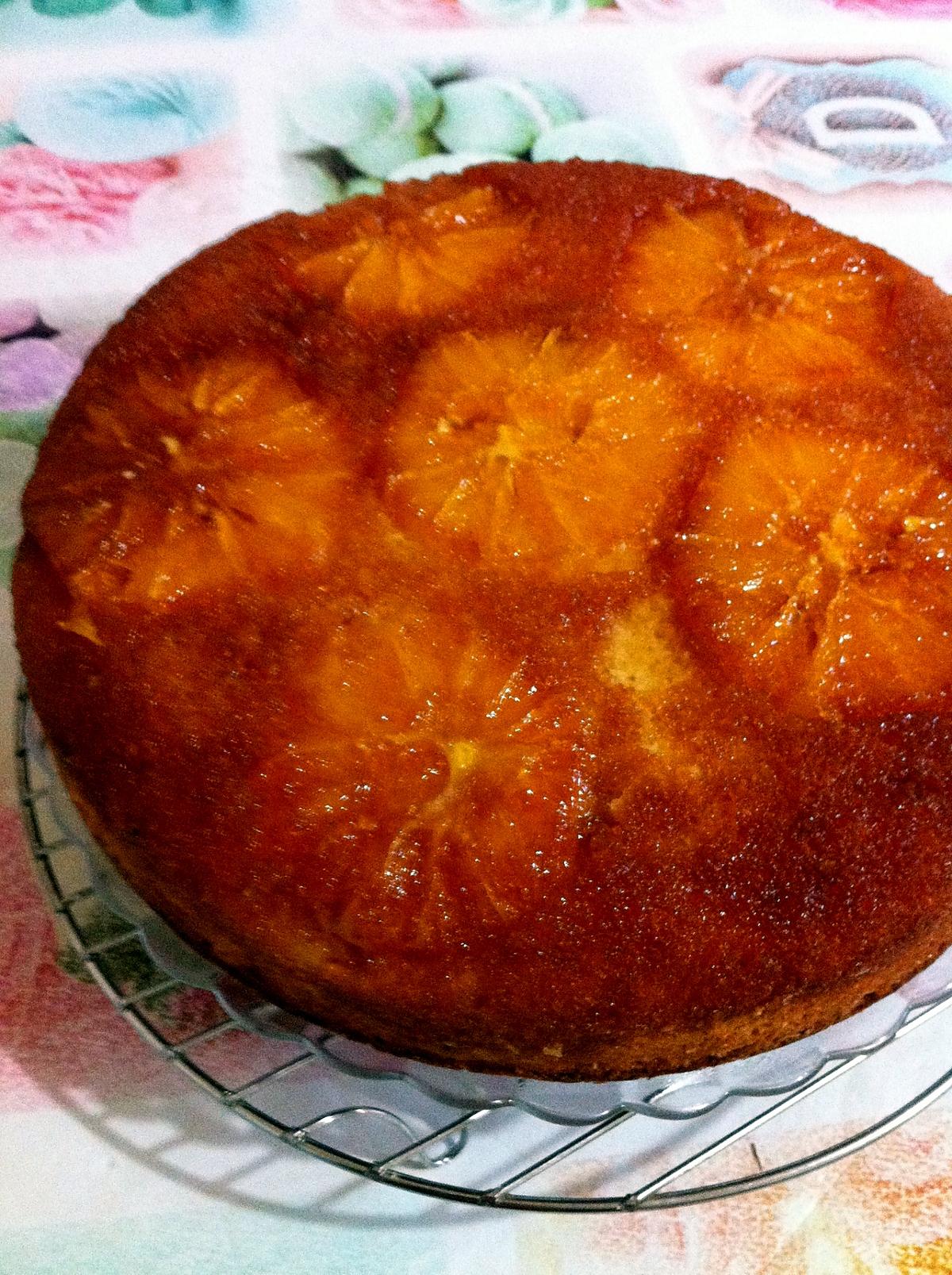 recette cake a l'orange renversé