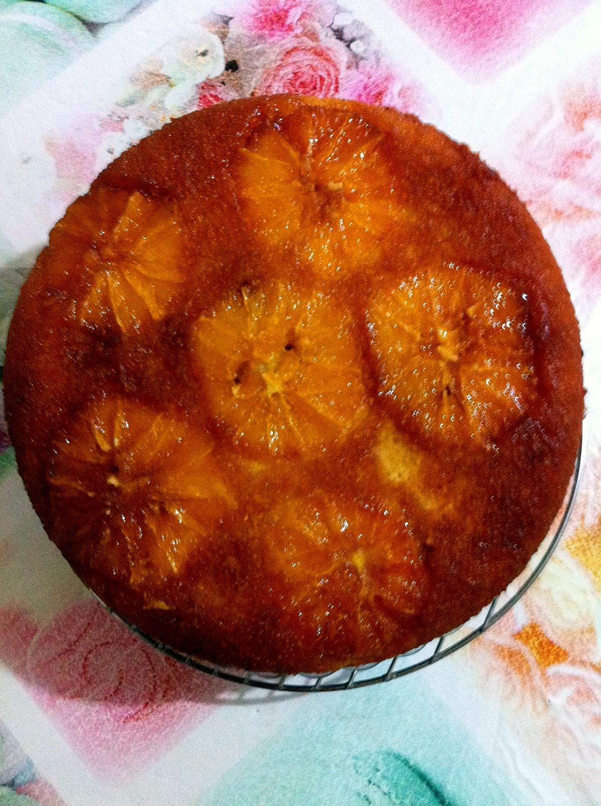 recette cake a l'orange renversé