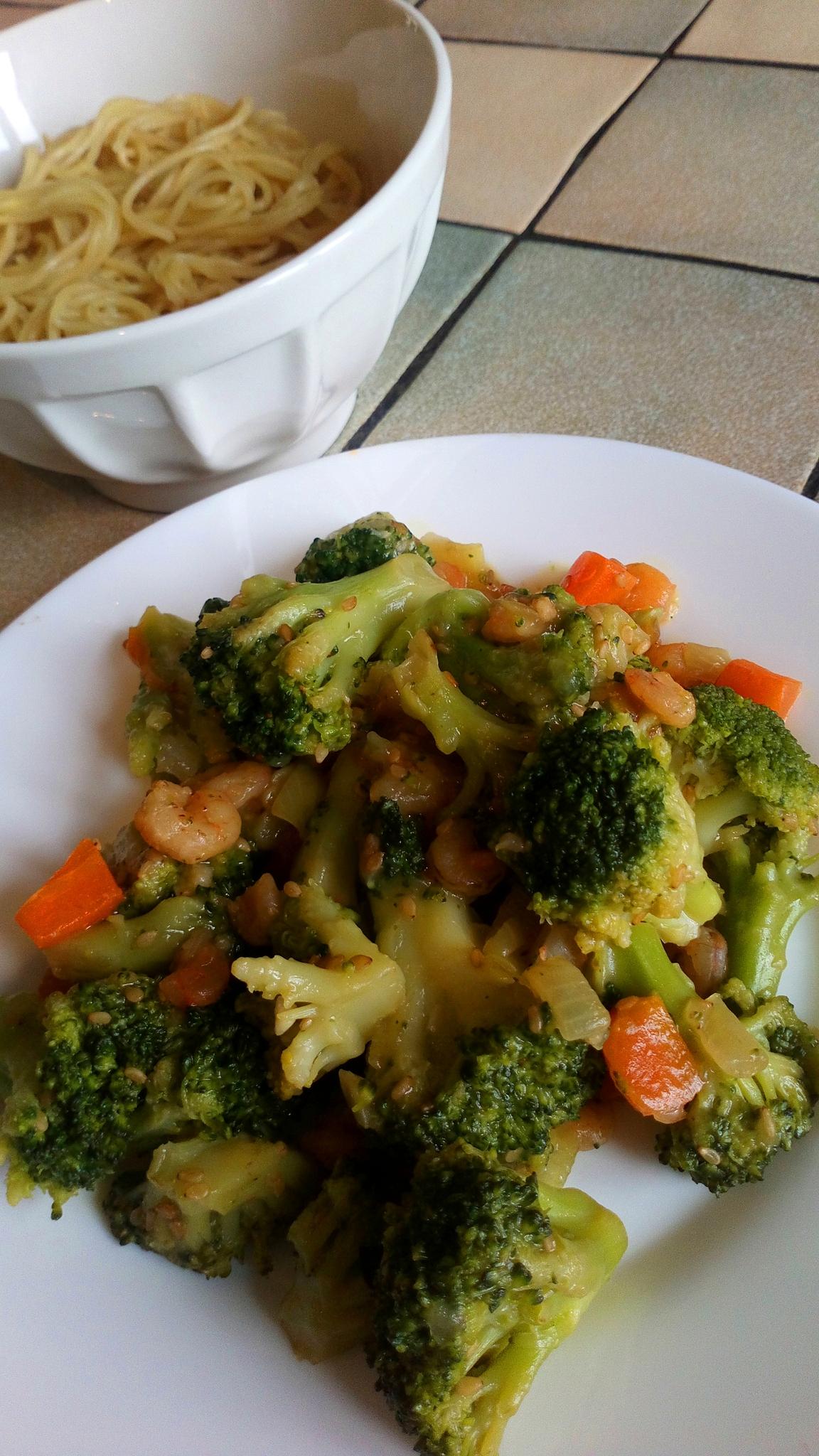 recette Curry de broccoli et crevettes