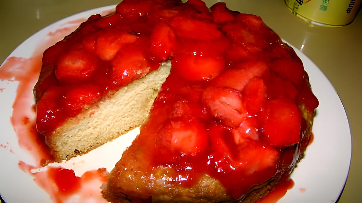 recette Gâteau léger aux fraises