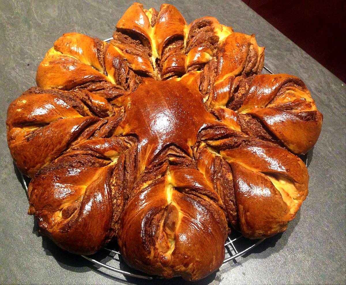 recette Brioche flocon au nutella