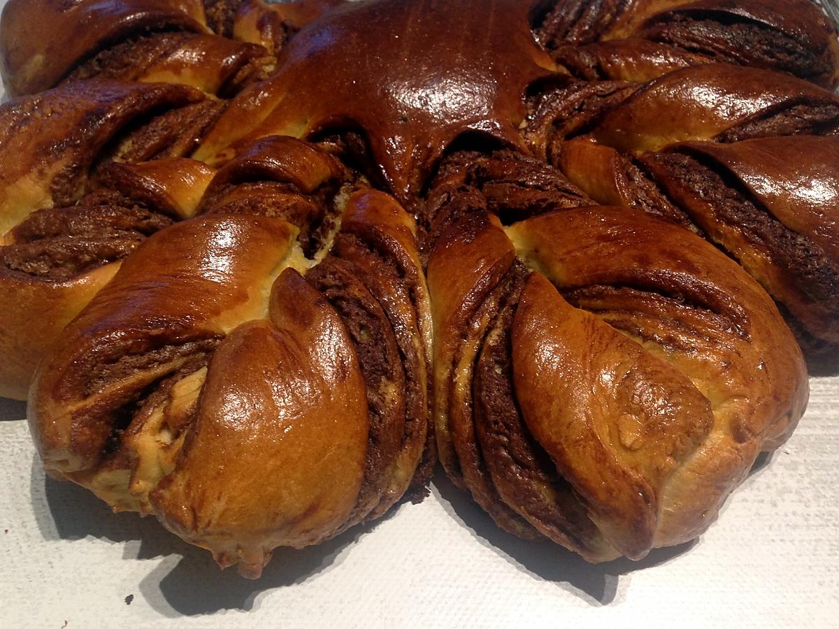 recette Brioche flocon au nutella