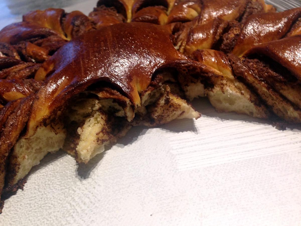 recette Brioche flocon au nutella