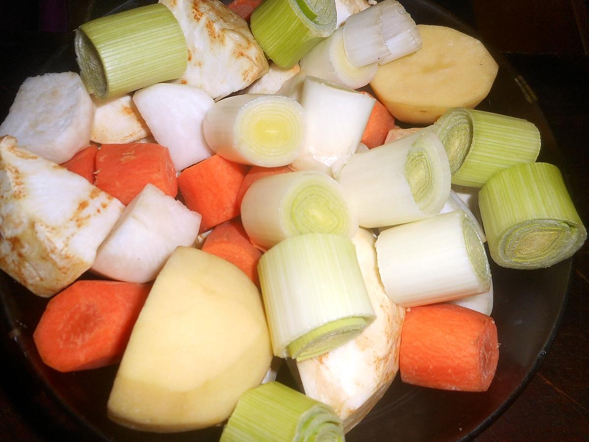 recette Soupe de légumes aux lardons et croutons