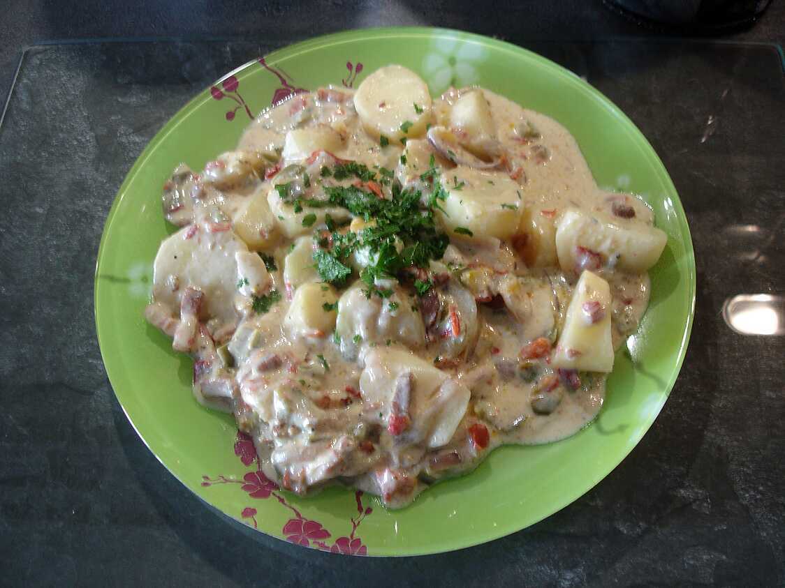 Recette de Pommes de terre à la crème d