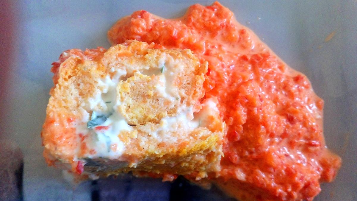 recette Roule aux carottes sauce poivron rouge