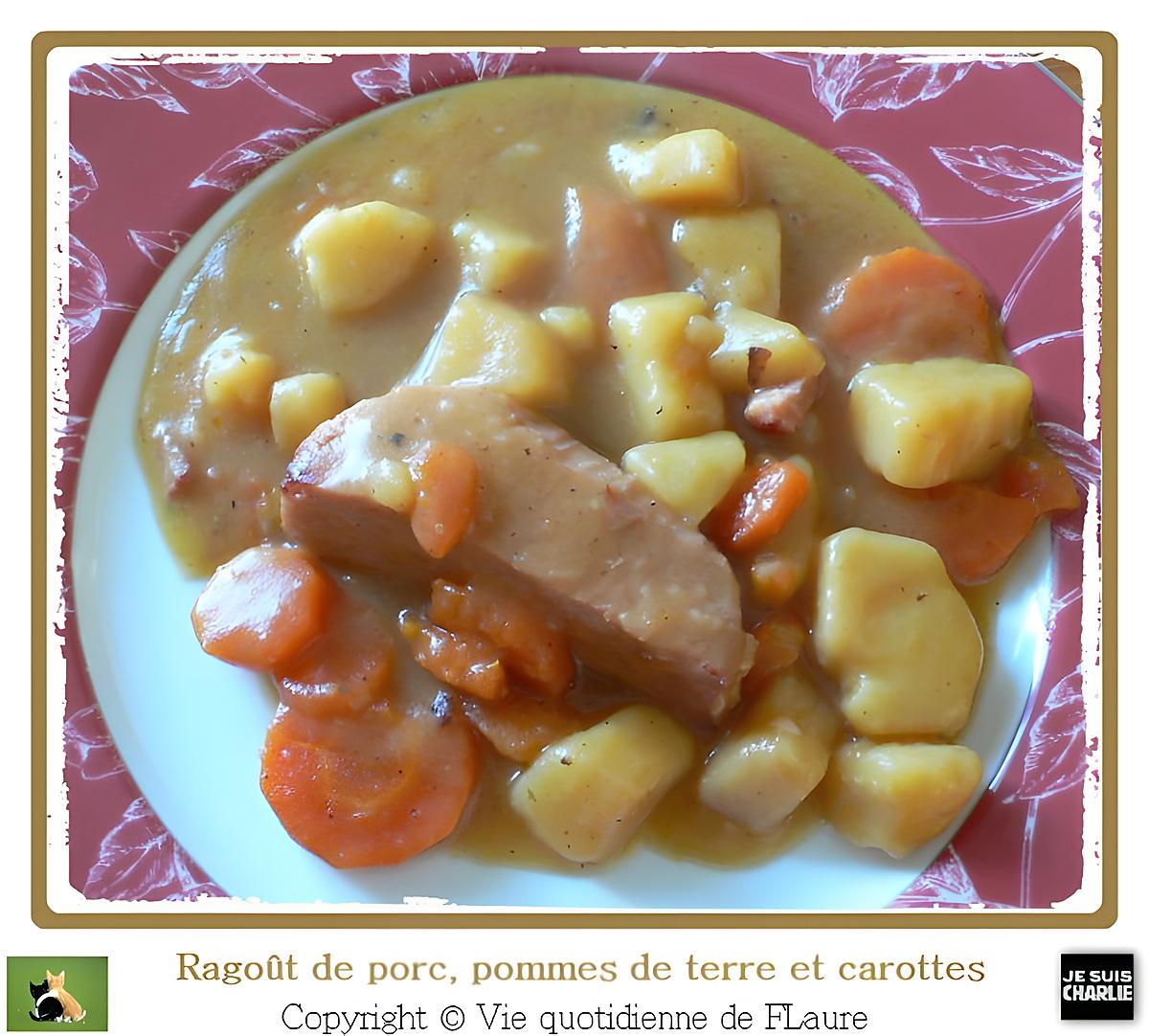 recette Ragoût de porc, carottes et pommes de terre