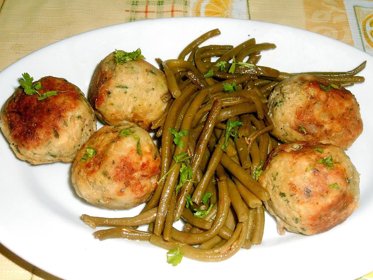 recette POLPETTE DE POULE FRITES