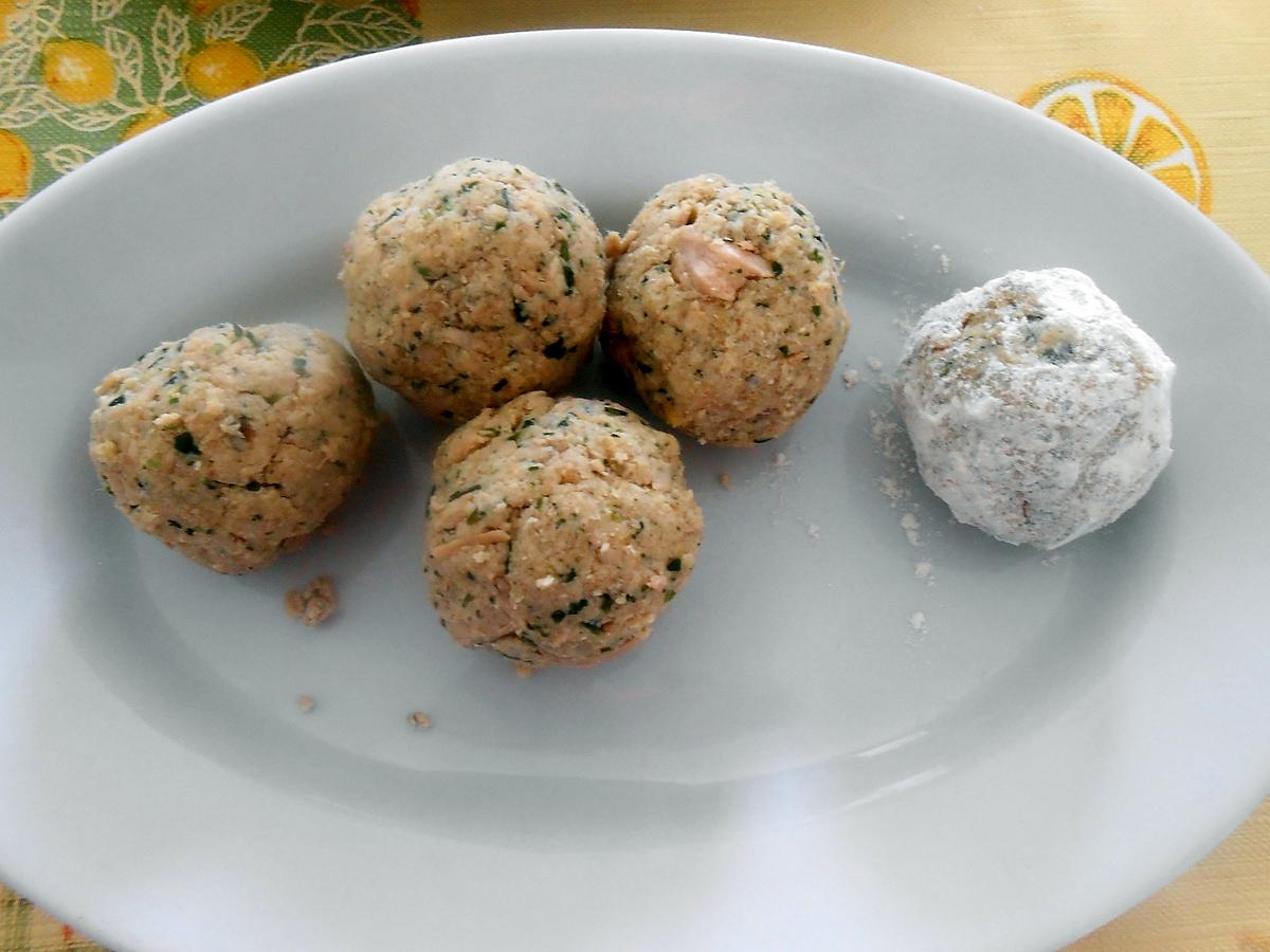 recette POLPETTE DE POULE FRITES