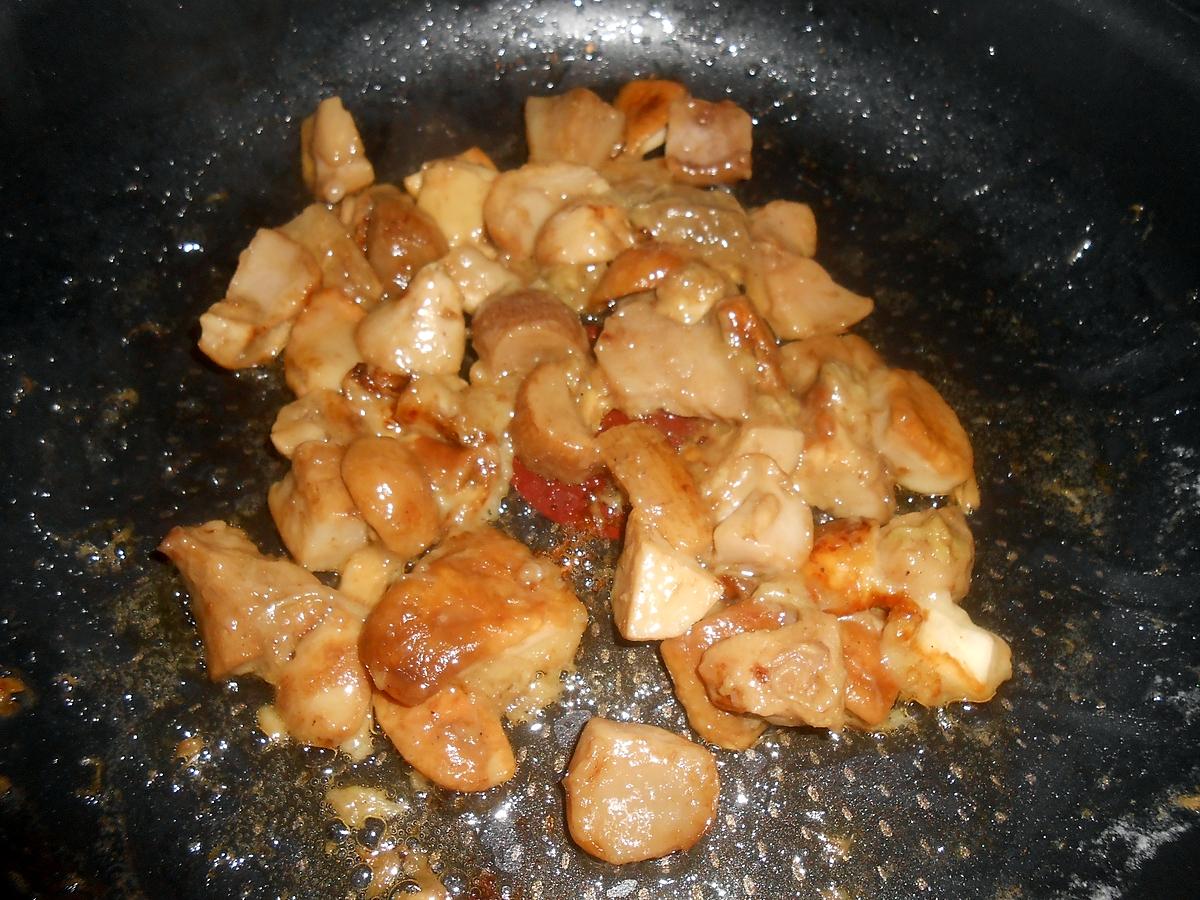 recette FUSILLONI FOIE GRAS ET CEPES