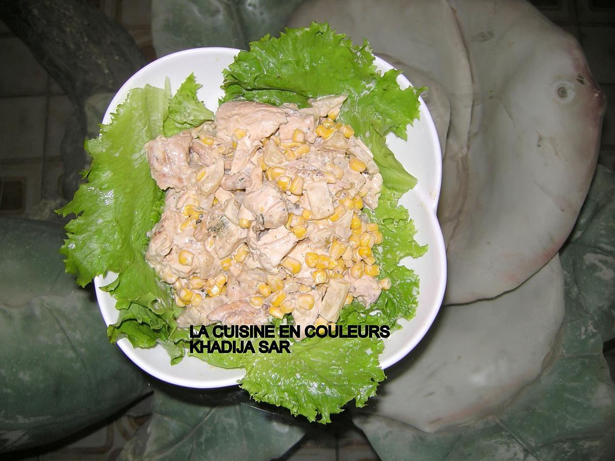 recette Salade au poulet et à l’ananas