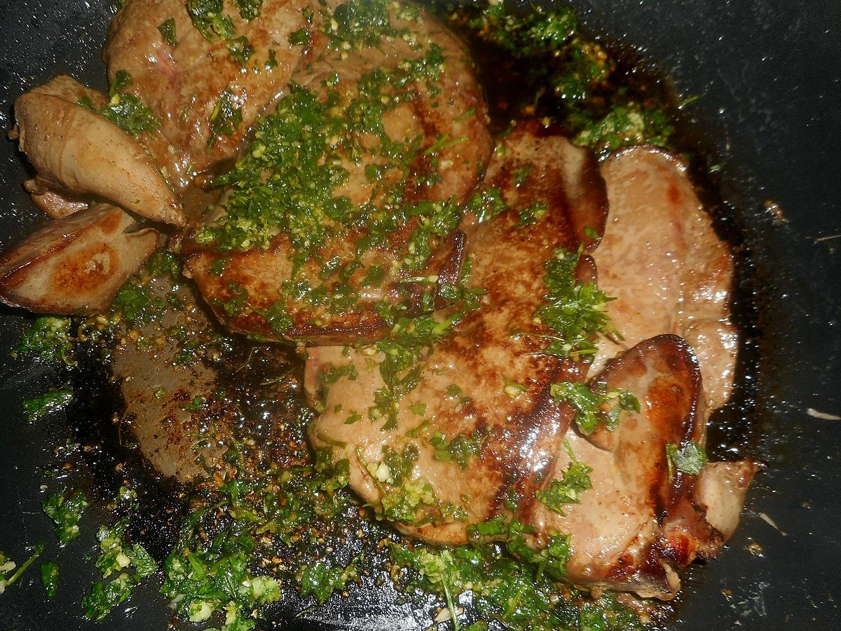 recette Foie d agneau poelé ail et persil