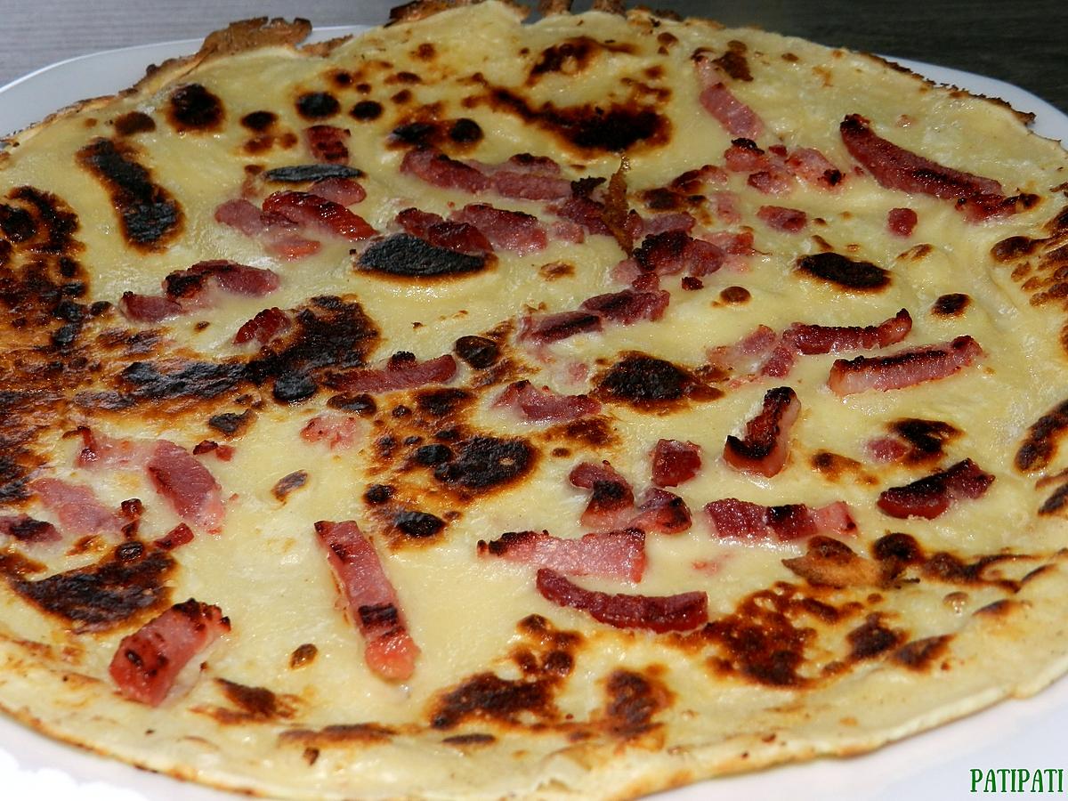 recette Crêpes aux lardons ( vôtes)