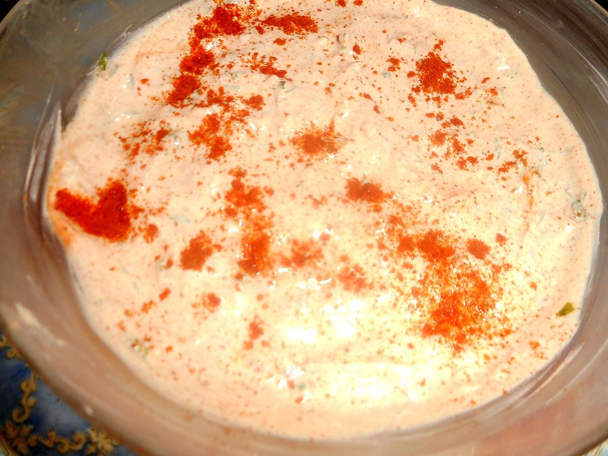recette Dorade grise sauce au yaourt et paprika
