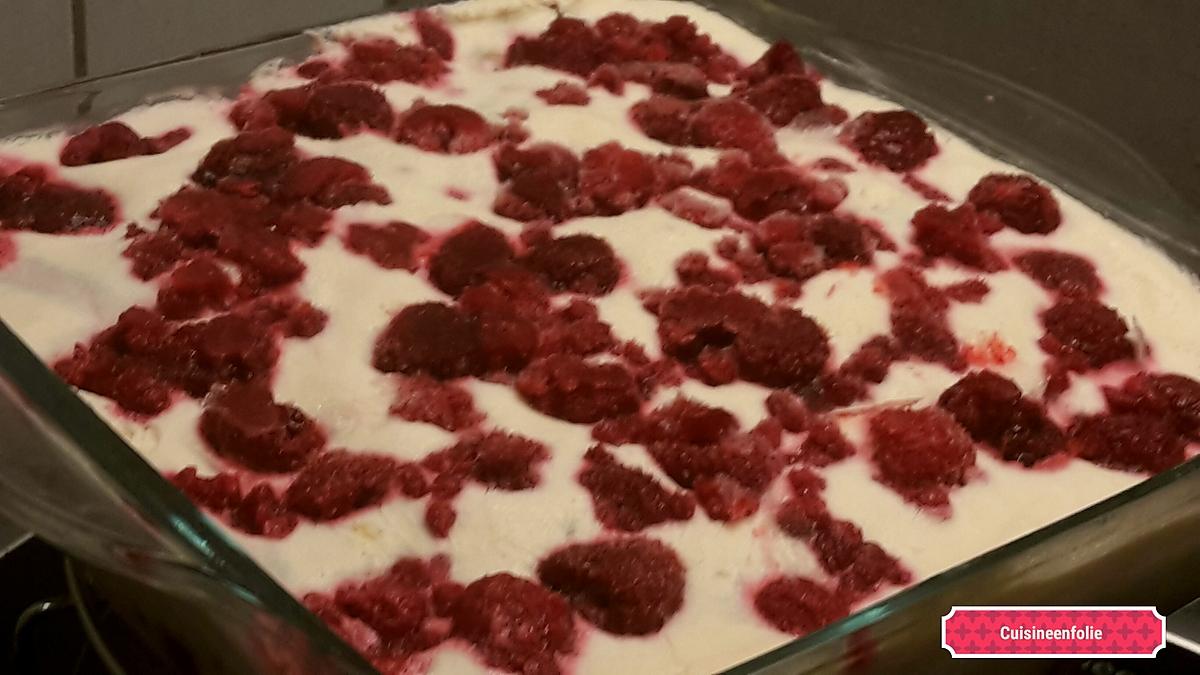 recette Tiramisu aux framboises