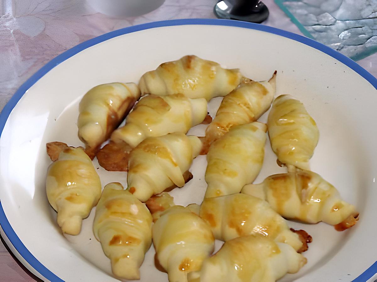 recette Minis croissants aux fromages