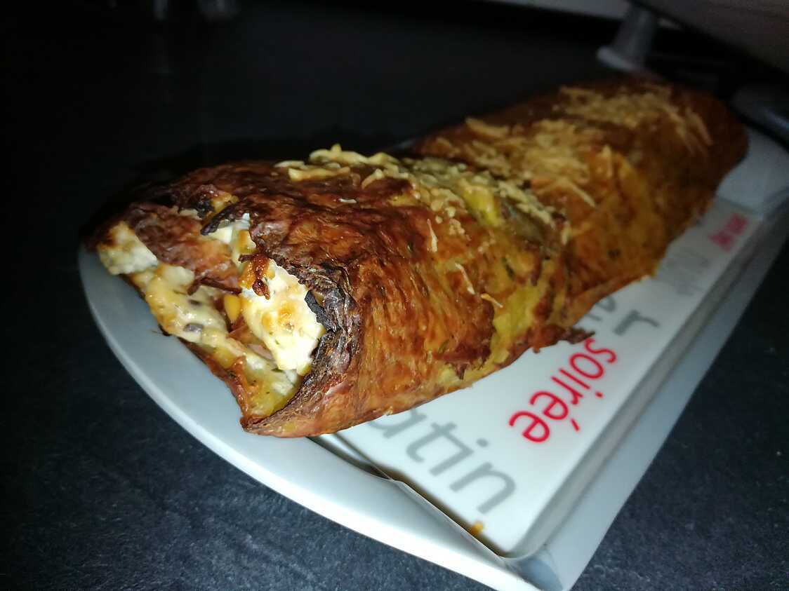 Recette de Roulé de pomme de terre au Boursin et au jambon par Notre am