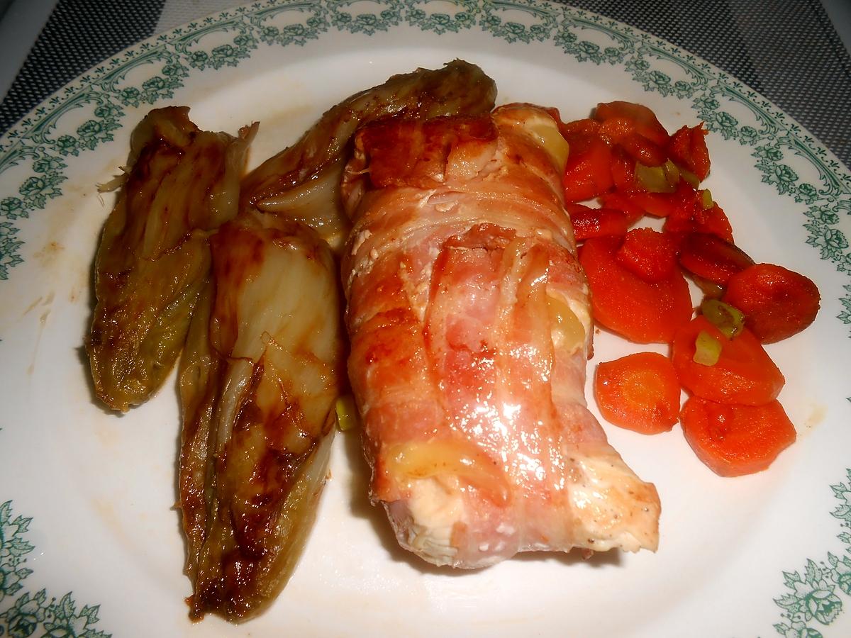 recette INVOLTINI DE POULET AU CANTAL