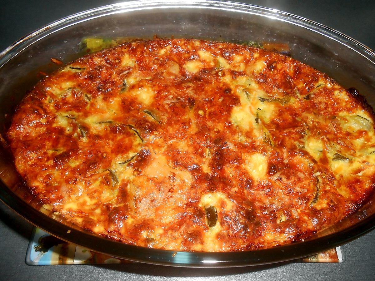 recette GRATIN DE COURGETTES AU CURRY