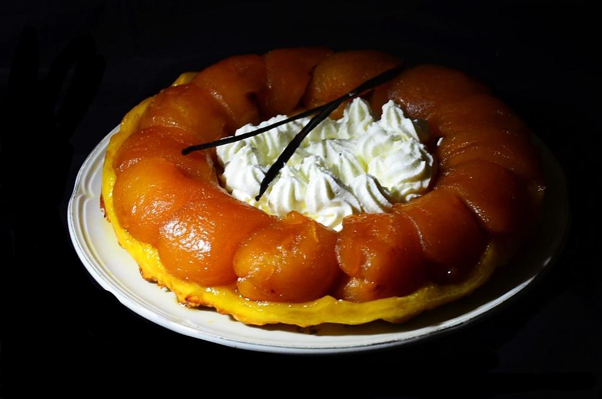 recette Tatin de pomme crème fouettée à la vanille