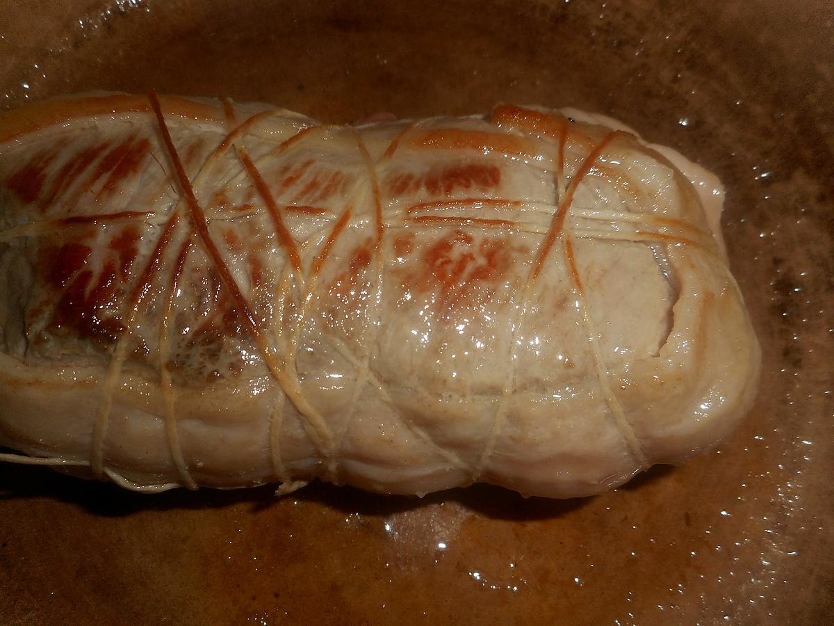 recette Roti de veau aux champignons et pommes de terre