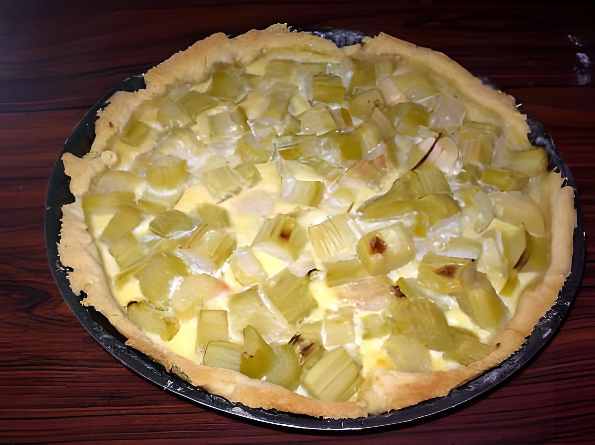 recette Tarte à la rhubarbe