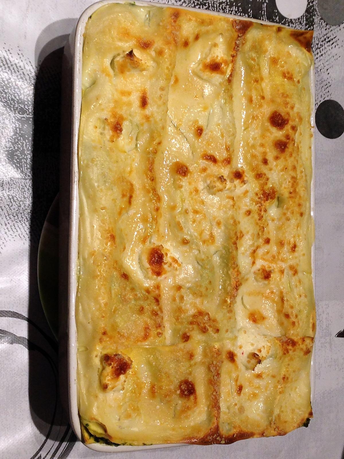 recette Lasagnes épinards, saumon et ricotta