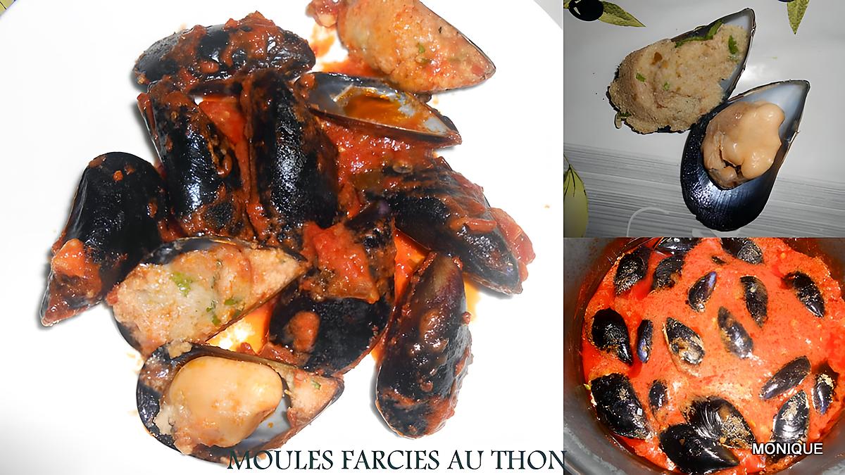 recette MOULES FARCIES AU THON