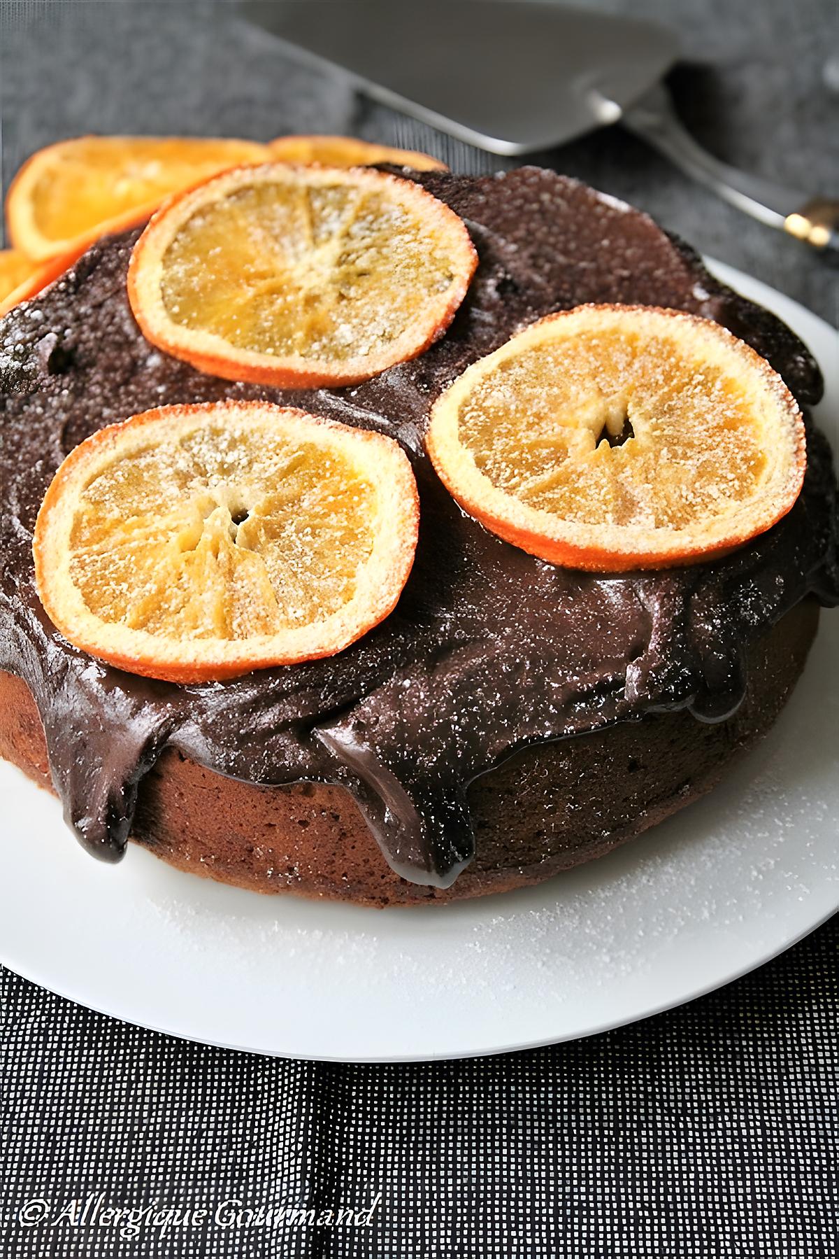 recette Cake à l'orange { sans gluten, sans lait, sans oeufs }