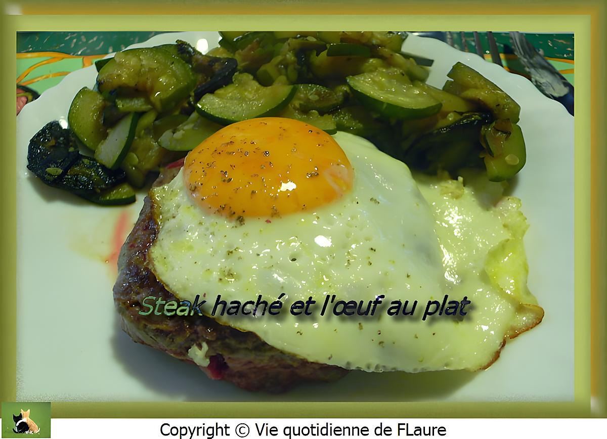 recette Steak haché et l'œuf au plat