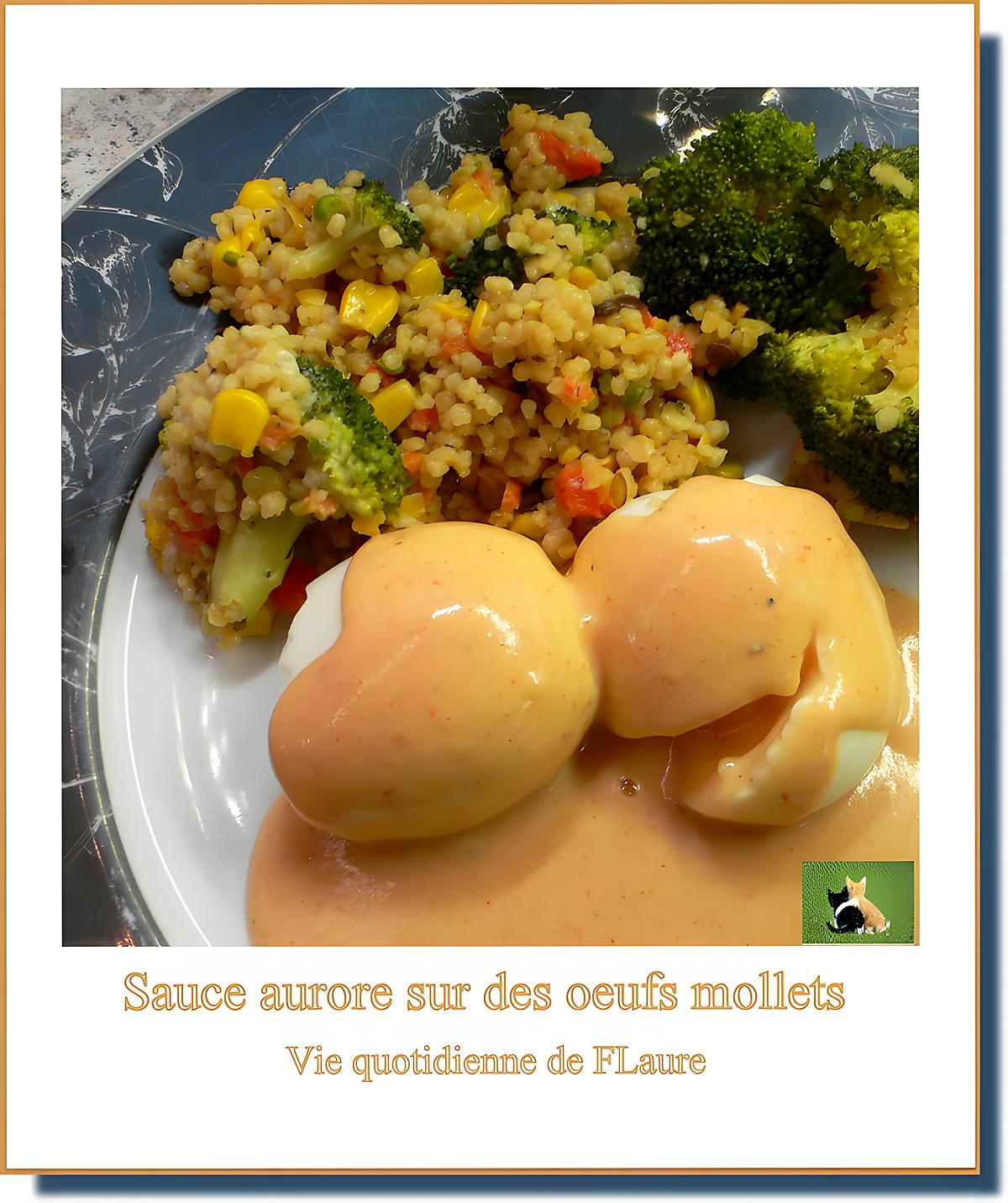 recette Sauce aurore nappe des œufs mollets (au robot Kenwood)