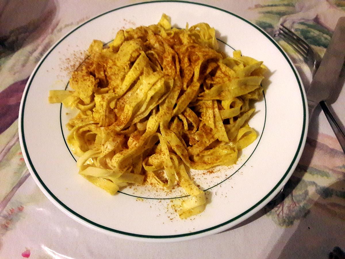 recette Tagliatelles au curry