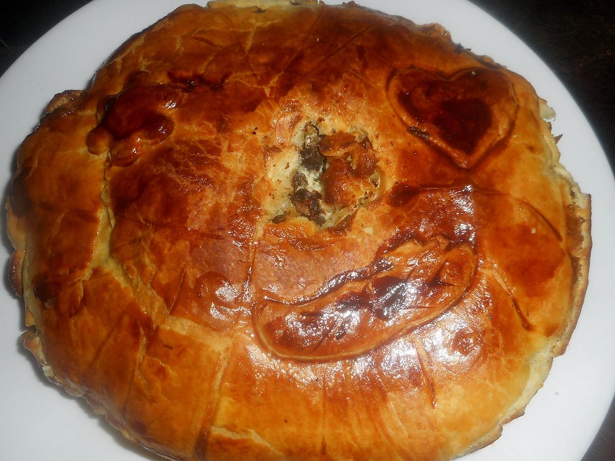 recette Tourte aux escargots et champignons