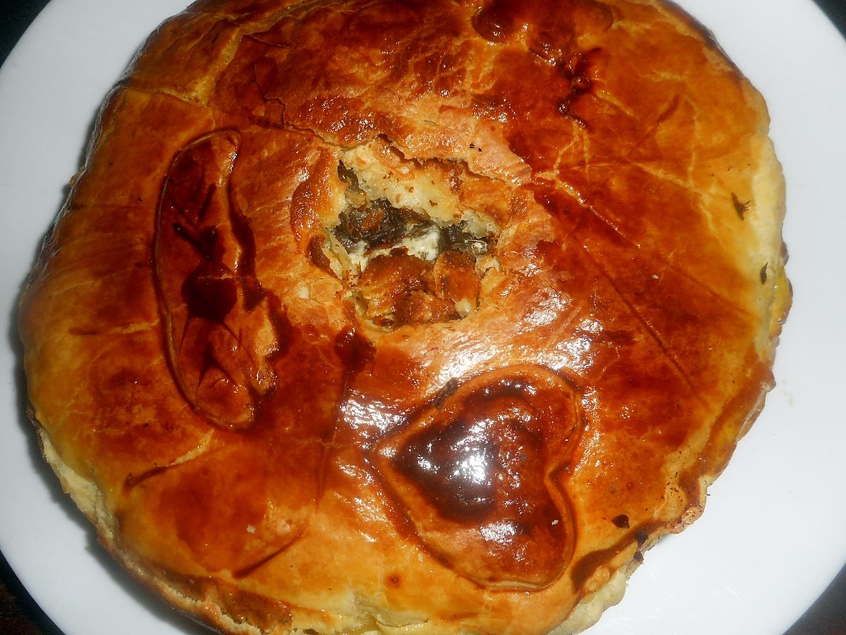 recette Tourte aux escargots et champignons