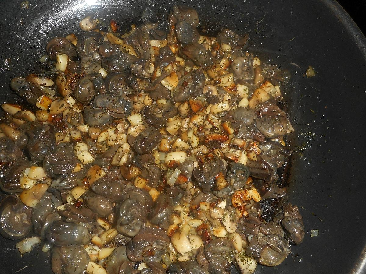 recette Tourte aux escargots et champignons