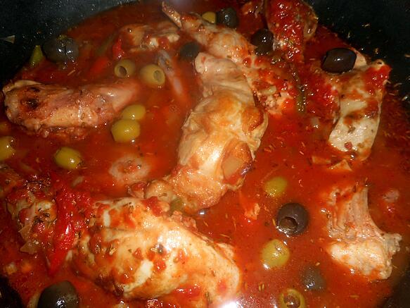 Recette de Lapin aux deux olives par jeanmerode