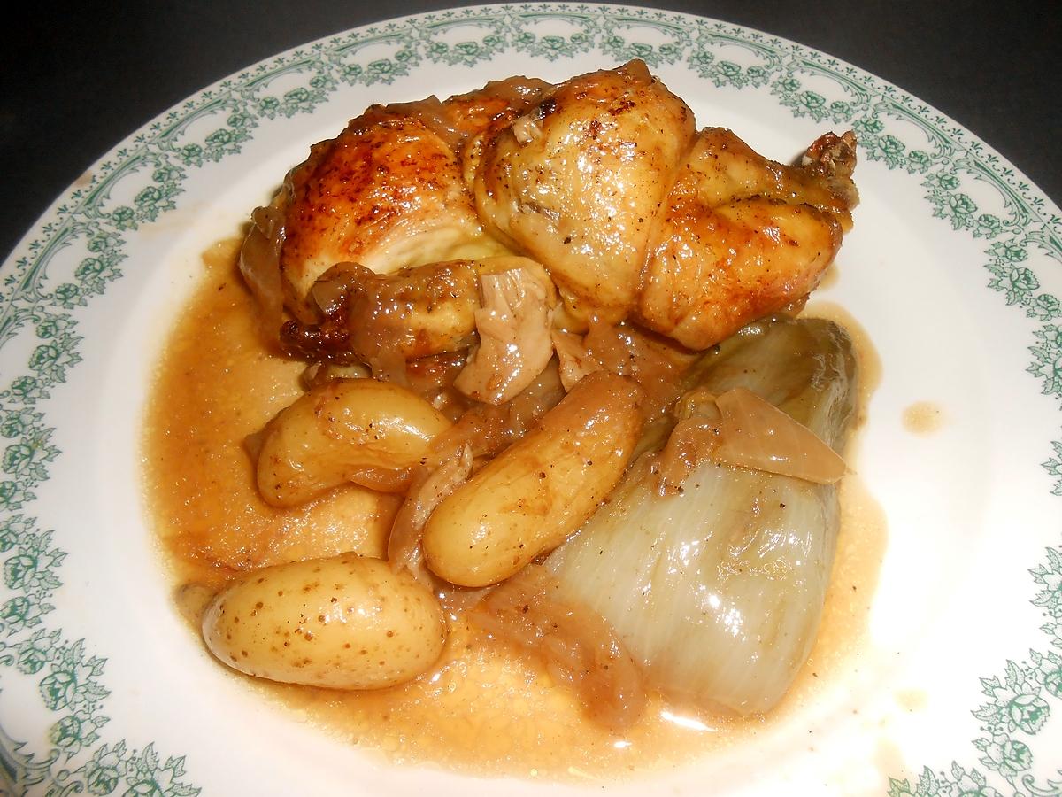 recette COQUELET FARCI A LA CORIANDRE