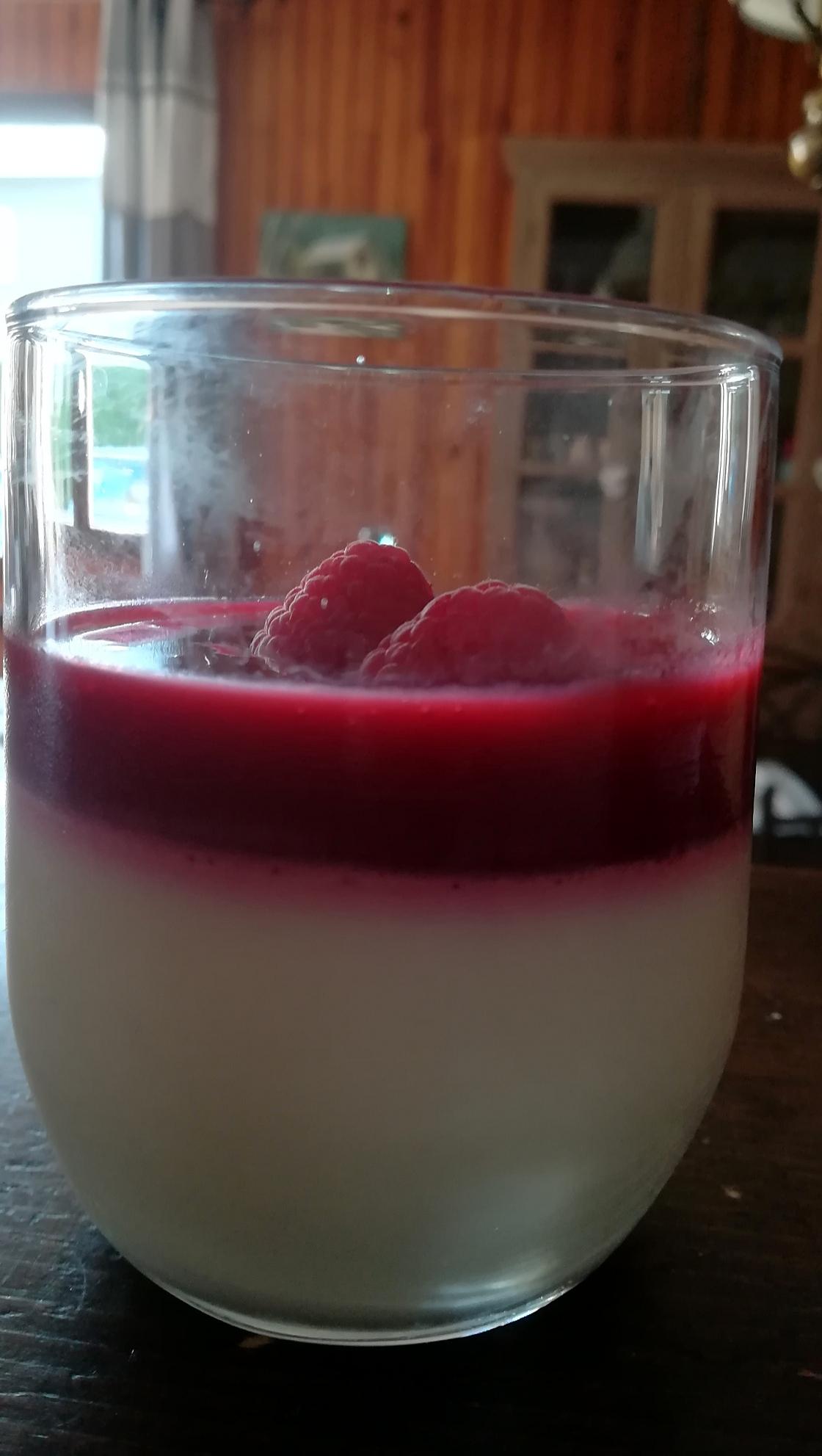 recette Panna Cotta à la framboise