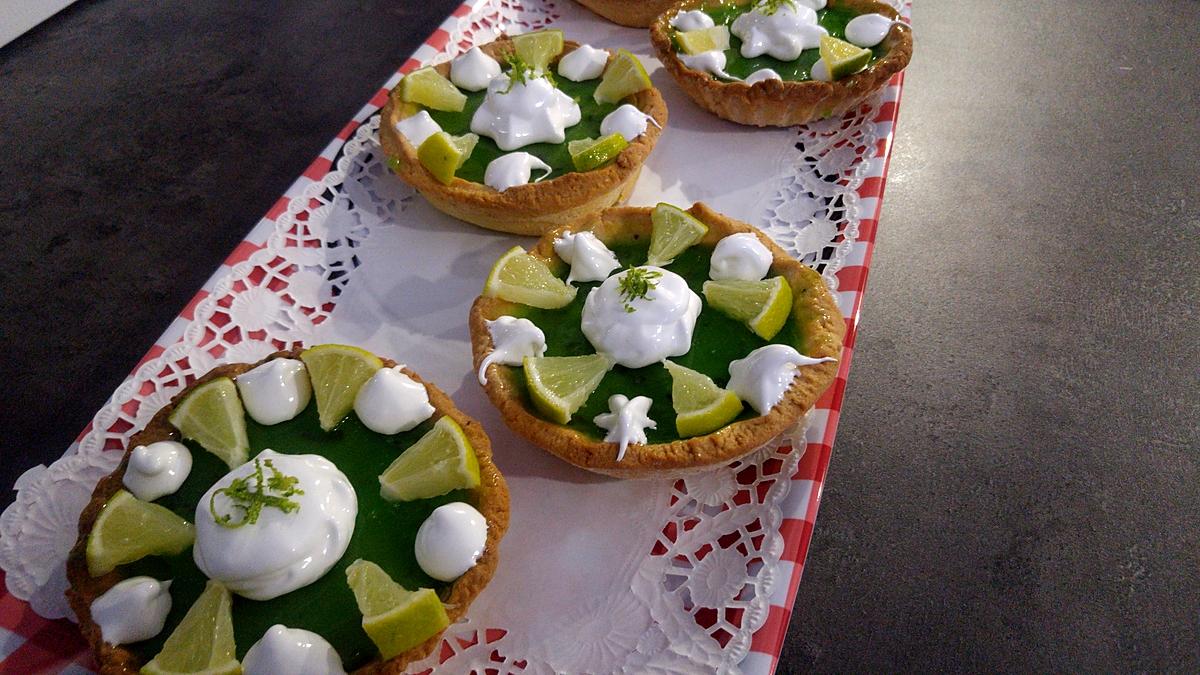 recette Gourmandes  tartelettes façon .. Mojito ..  au citron vert & menthe peppermint