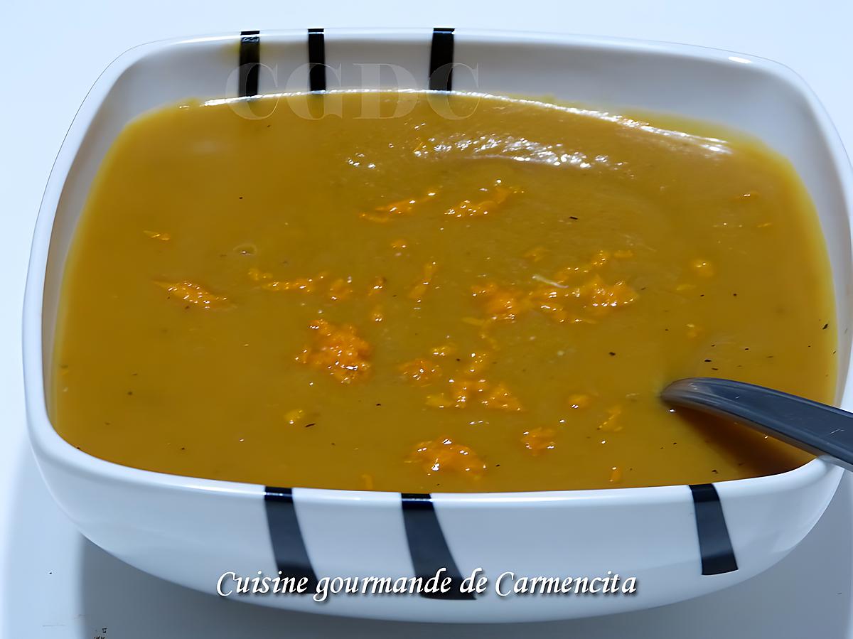 recette Velouté butternut oignons rouges pomme et curcuma frais