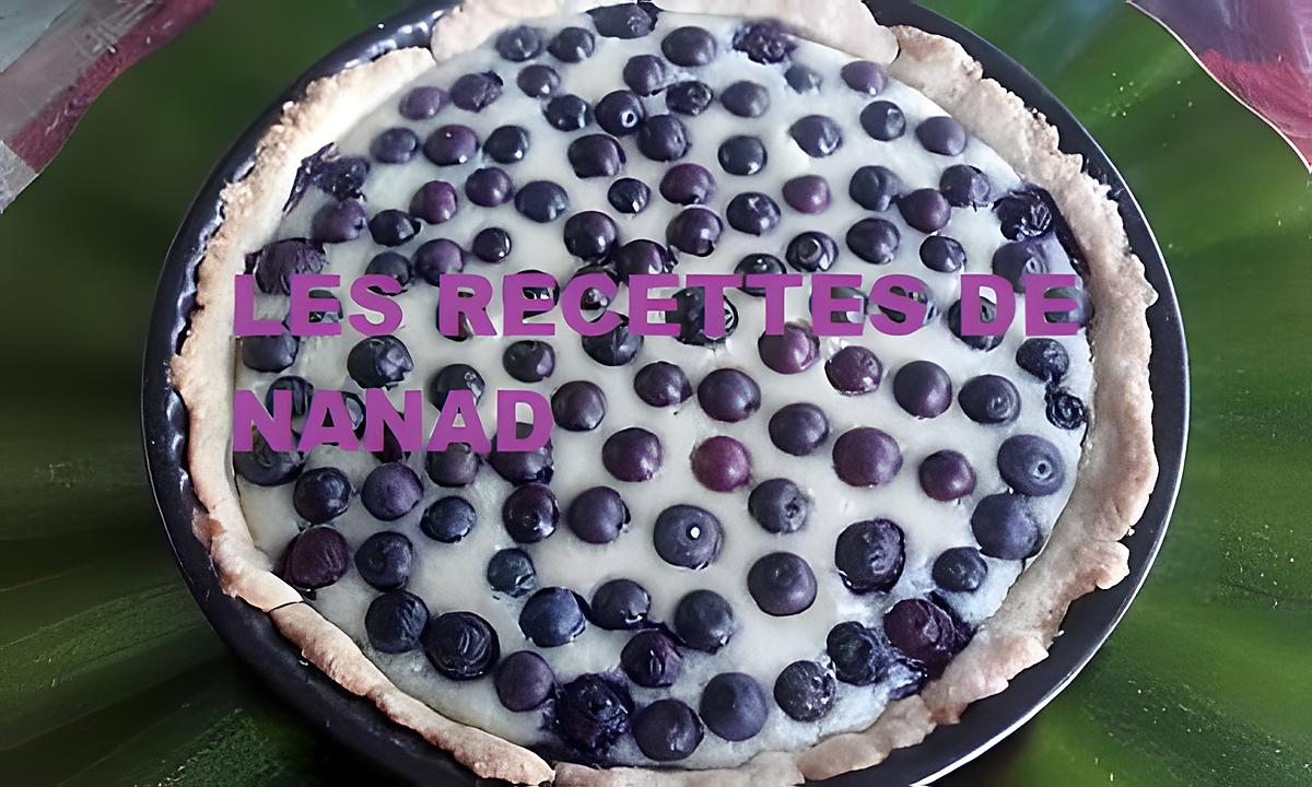 recette Tarte crème Philadelphia-amande et myrtilles