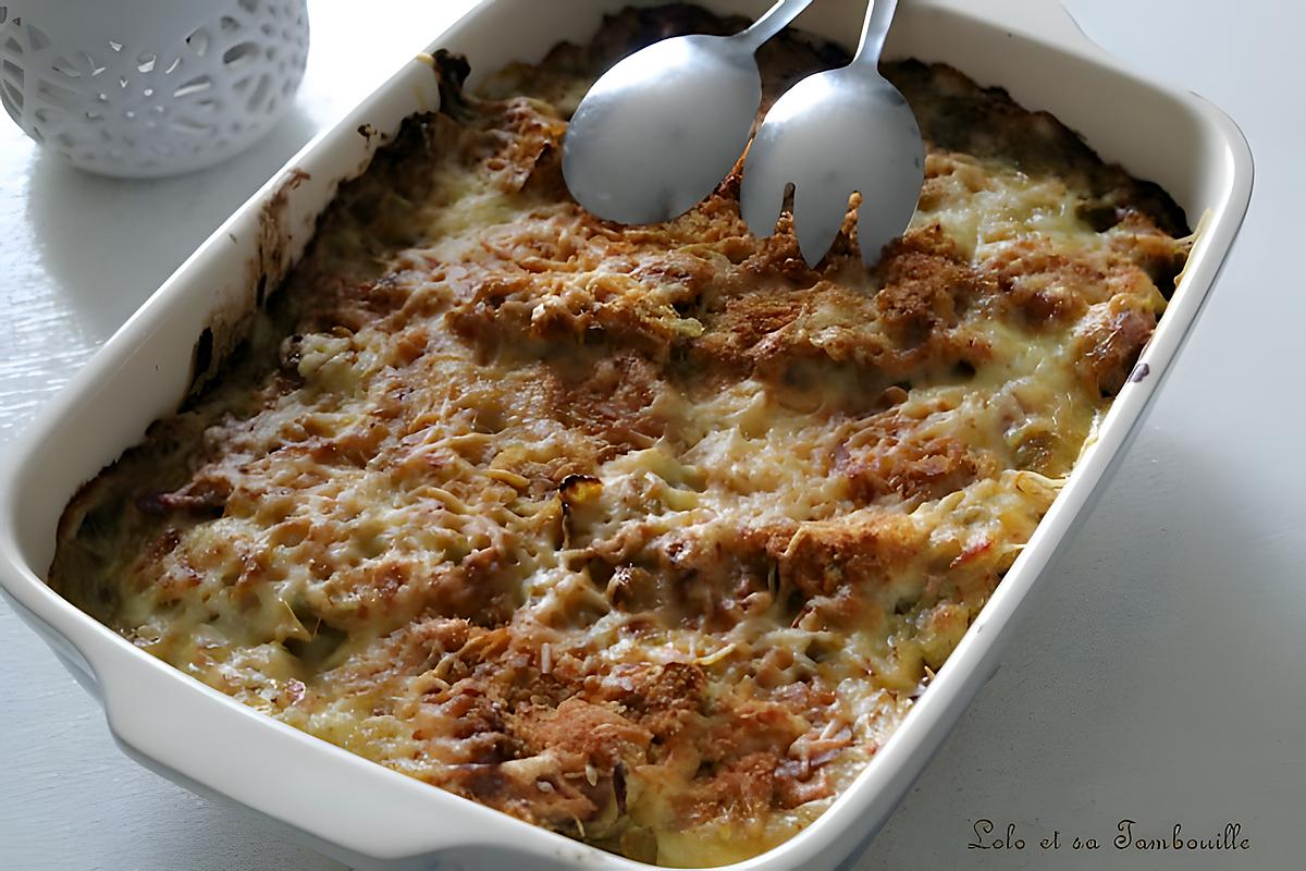 recette Gratinée de poireaux Franc-Comtoise