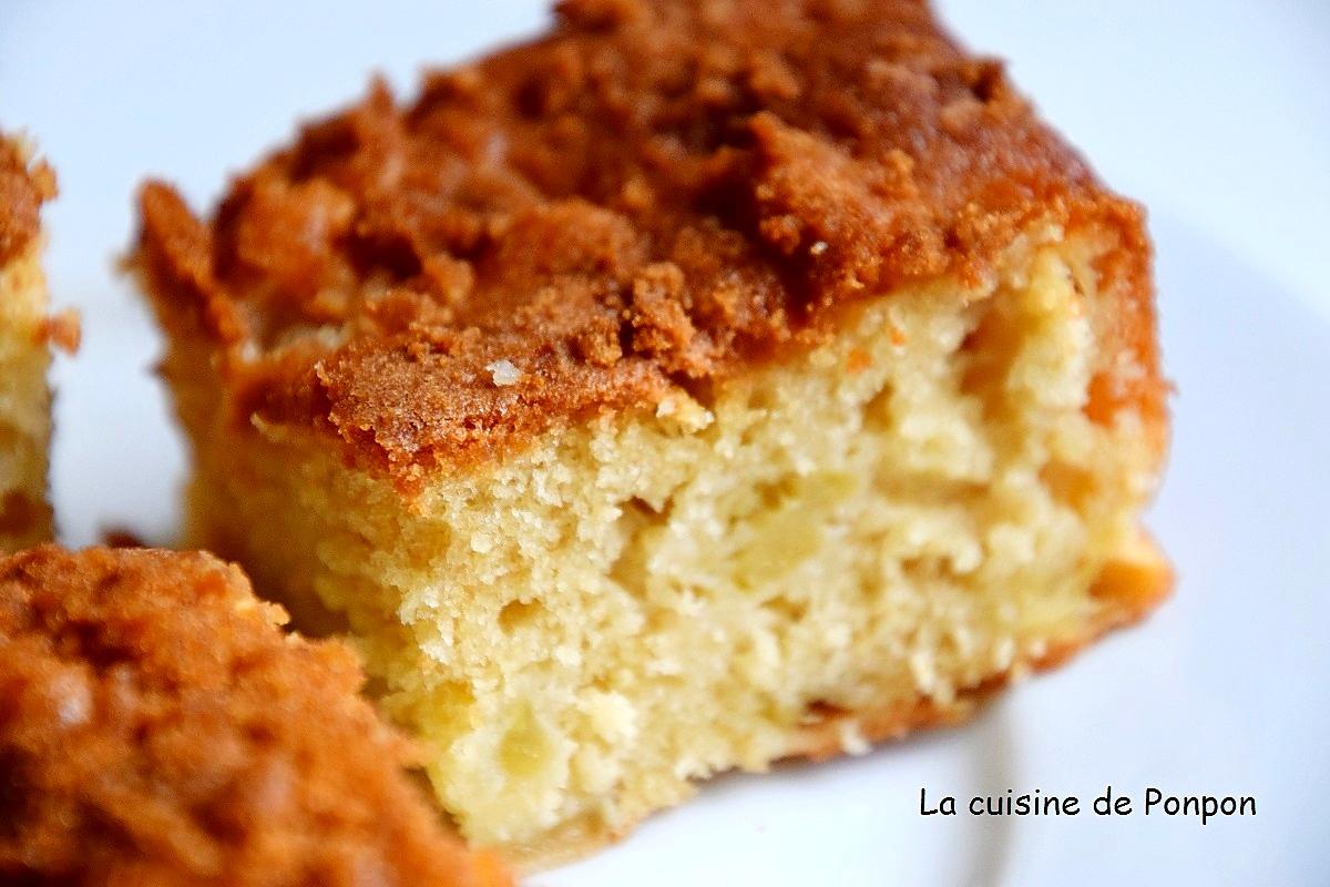 recette Carré moelleux aux pommes et spéculoos