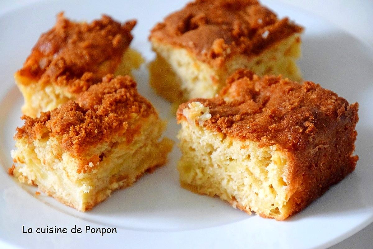 recette Carré moelleux aux pommes et spéculoos